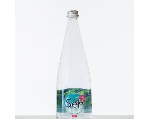 Вода Şeh  1 L (газированная) в стеклянной бутылке